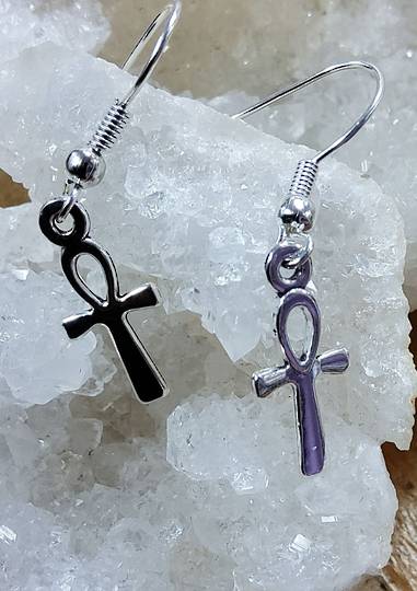 Surgical Steel Ankh Earrings image 0
